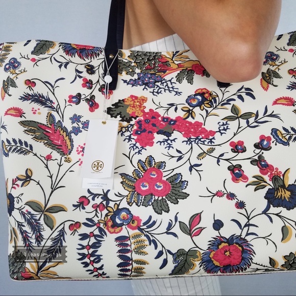 Tory Burch Kerrington Square Tote Gabriella floral - Picture 6 of 8
